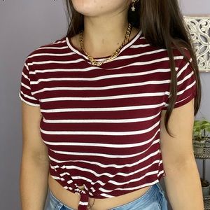 Striped crop top